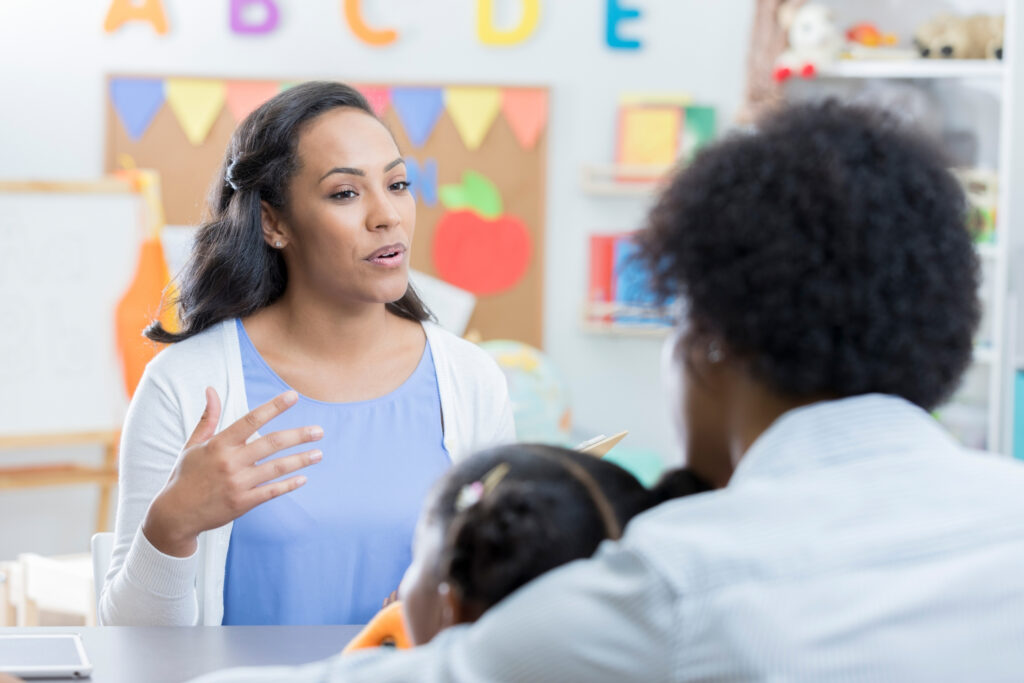 teacher parent conversation regarding house moving